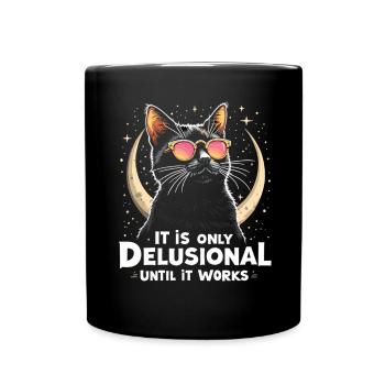Chat délirant Chat Chats rétro Amoureux des chats - Mug uni - noir - Devant