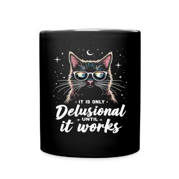Chat délirant Chat Chats rétro Amoureux des chats - Mug uni - noir - Devant