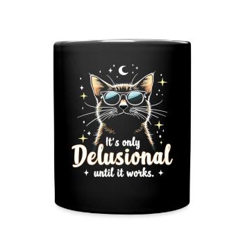 Chat délirant Chat Chats rétro Amoureux des chats - Mug uni - noir - Devant