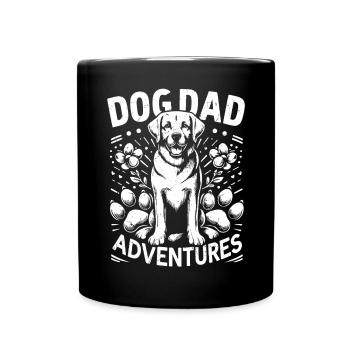 Dog Dad Gifts for Men - Tasse einfarbig - Schwarz - Vorne