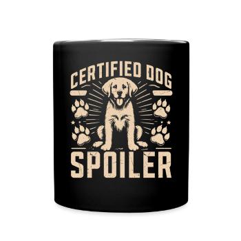 Dog Dad Gifts for Men - Tasse einfarbig - Schwarz - Vorne