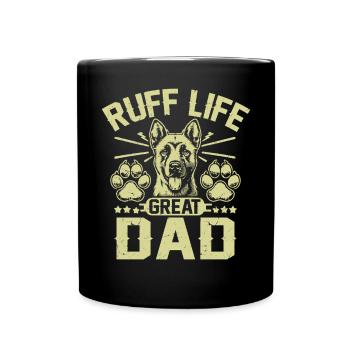 Dog Dad Gifts for Men - Tasse einfarbig - Schwarz - Vorne