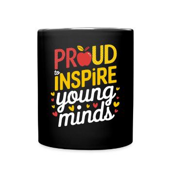 De jeunes esprits fiers pour inspirer les enseignants - Mug uni - noir - Devant
