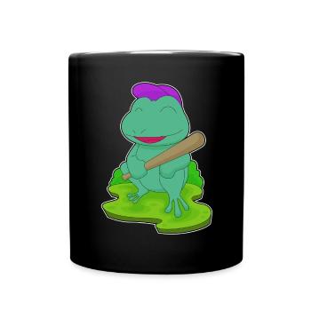 Grenouille Baseball Batte de Baseball - Mug uni - noir - Devant