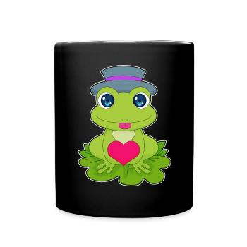 Frog Heart - Full Colour Mug - black - Front
