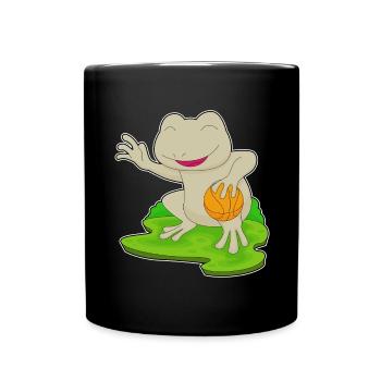 grenouille basketteur basketteur - Mug uni - noir - Devant