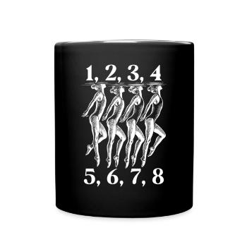 Synchronschwimmen Synchro Schwimmer - Tasse einfarbig - Schwarz - Vorne