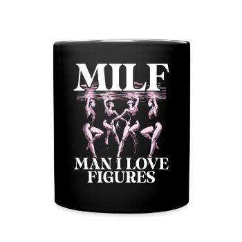 Synchronschwimmen Synchro Schwimmer - Tasse einfarbig - Schwarz - Vorne
