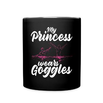 Synchronschwimmen Synchro Schwimmer - Tasse einfarbig - Schwarz - Vorne