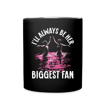 Synchronschwimmen Synchro Schwimmer - Tasse einfarbig - Schwarz - Vorne
