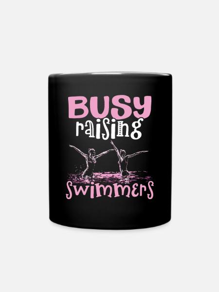 Synchronschwimmen Synchro Schwimmer - Tasse einfarbig - Schwarz