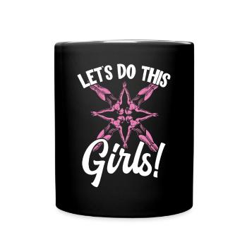 Synchronschwimmen Synchro Schwimmer - Tasse einfarbig - Schwarz - Vorne