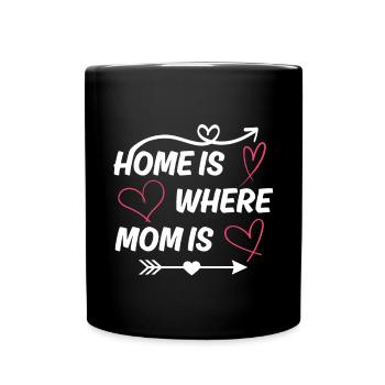 Maman disant cadeau de fête des mères pour maman - Mug uni - noir - Devant