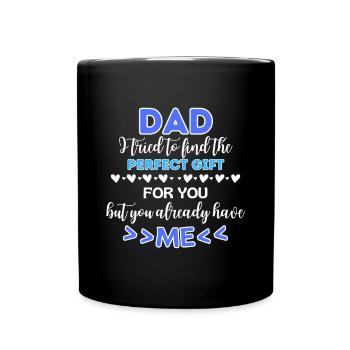 Papa Design Fête des Pères Dire Papa Dictons - Mug uni - noir - Devant