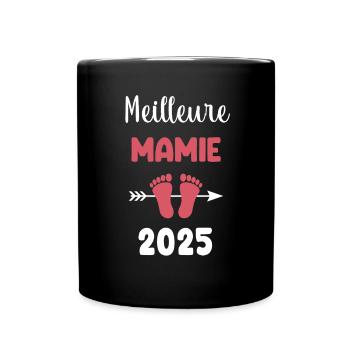 Best Granny 2025 Pregnancy Announcement - Full Colour Mug - black - Front