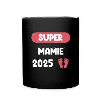 super 2025 mamie annonce grossesse - Mug uni - noir - Devant