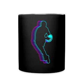 Retro Rugby Spieler Mannschaft Trainer Trainer - Tasse einfarbig - Schwarz - Vorne