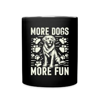 Dog Dad Gifts for Men - Tasse einfarbig - Schwarz - Vorne