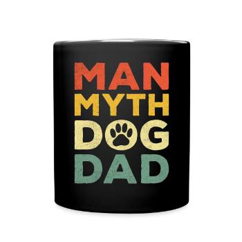 Dog Dad Gifts for Men - Tasse einfarbig - Schwarz - Vorne