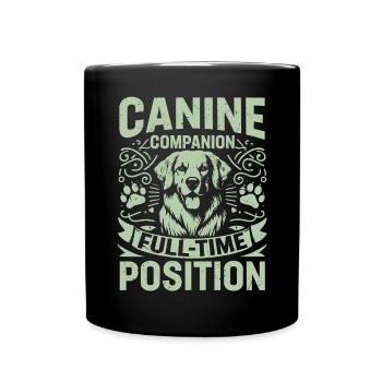 Dog Dad Gifts for Men - Tasse einfarbig - Schwarz - Vorne