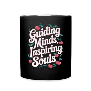 Les enseignants : des leaders, des âmes inspirantes - Mug uni - noir - Devant