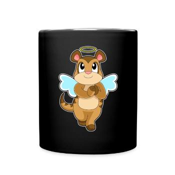 Ailes d’ange suricate - Mug uni - noir - Devant
