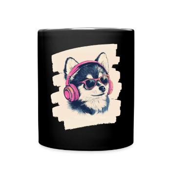 Pomsky - Full Colour Mug - black - Front