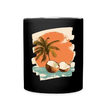 Kokosnuss Coconut - Full Colour Mug - black - Front