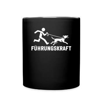 Führhund Hundebesitzer Hundeliebhaber Tier - Tasse einfarbig - Schwarz - Vorne