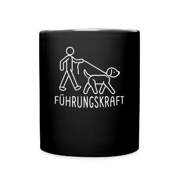 Führhund Hundebesitzer Hundeliebhaber Tier - Tasse einfarbig - Schwarz - Vorne