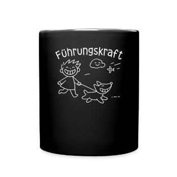 Führhund Hundebesitzer Hundeliebhaber Tier - Tasse einfarbig - Schwarz - Vorne