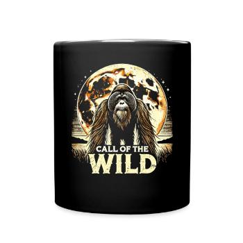 Call of the Wild – Majestätischer Orang-Utan - Tasse einfarbig - Schwarz - Vorne