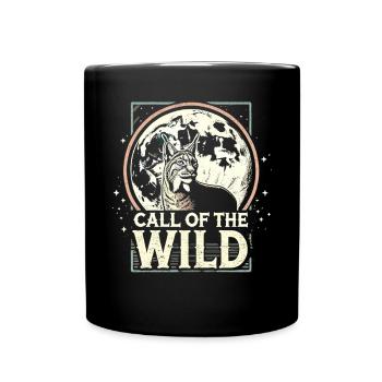 Wilderness and Freedom – Call of the Wild - Full Colour Mug - black - Front