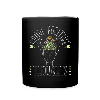 Plant Lover Gardening Grow - Tasse einfarbig - Schwarz - Vorne