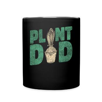 Plant Lover Gardening Plant Dad - Tasse einfarbig - Schwarz - Vorne