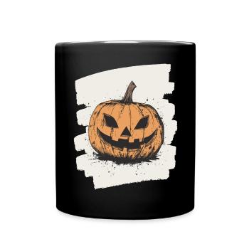 Halloween Pumpkin - Full Colour Mug - black - Front