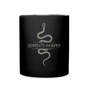 Serpent's Whisper Mystic Snake Motif - Full Colour Mug - black - Front
