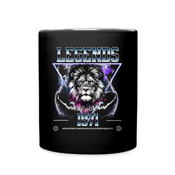 1971 Birthday Legend Leo - Full Colour Mug - black - Front