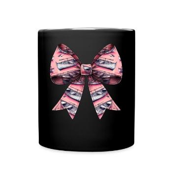 Coquette Bogen Rudern Ruderboot Paddel rosa - Tasse einfarbig - Schwarz - Vorne