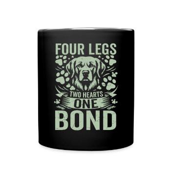 Dog Dad Gifts for Men - Tasse einfarbig - Schwarz - Vorne