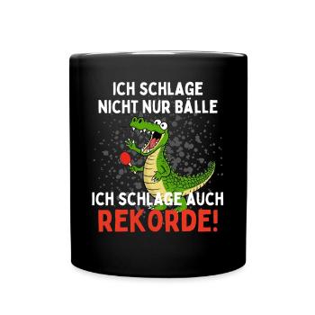 I don't just hit balls, I also hit - Full Colour Mug - black - Front