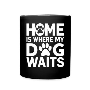 Dog Dad Gifts for Men - Tasse einfarbig - Schwarz - Vorne