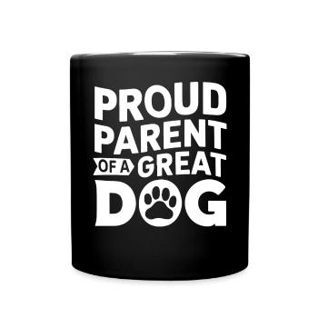Dog Dad Gifts for Men - Tasse einfarbig - Schwarz - Vorne