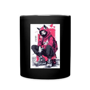 Otaku Streetwear Japan Cyberpunk Techwear Anime - Full Colour Mug - black - Front