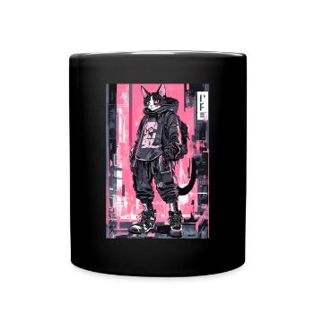Otaku Streetwear Japan Cyberpunk Techwear Anime - Full Colour Mug - black - Front