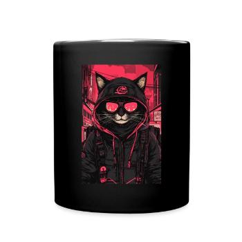 Otaku Streetwear Japan Cyberpunk Techwear Anime - Full Colour Mug - black - Front