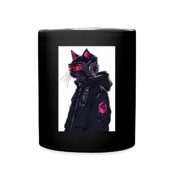 Otaku Streetwear Japan Cyberpunk Techwear Anime - Full Colour Mug - black - Front