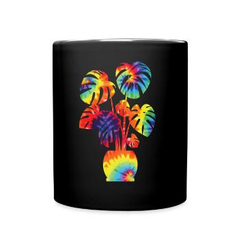 Amateur de plantes jardinage Tie Dye - Mug uni - noir - Devant