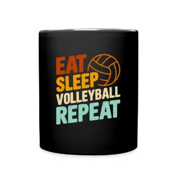 Volley-ball - Mug uni - noir - Devant