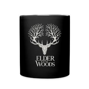 Elder Of The Woods Deer Spirit Forest - Full Colour Mug - black - Front